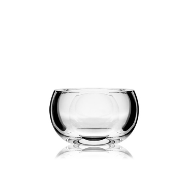 FLORERO CRISTAL REDONDO APLASTADO